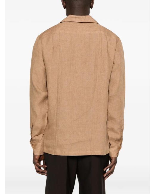 Lardini Natural Buttoned Shirt for men