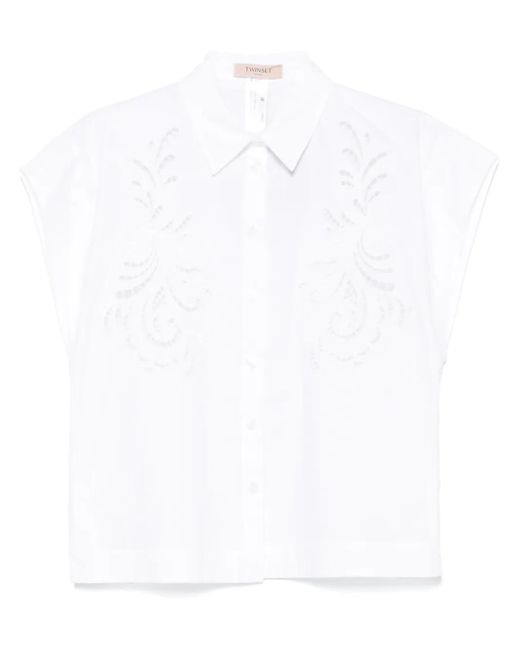 Twinset エンブロイダリー シャツ White