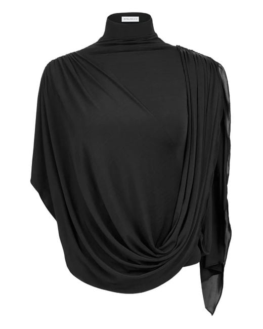 Nina Ricci Gedrapeerde Top in het Black