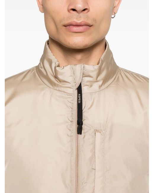 Aspesi Natural Zip-Up Jacket for men
