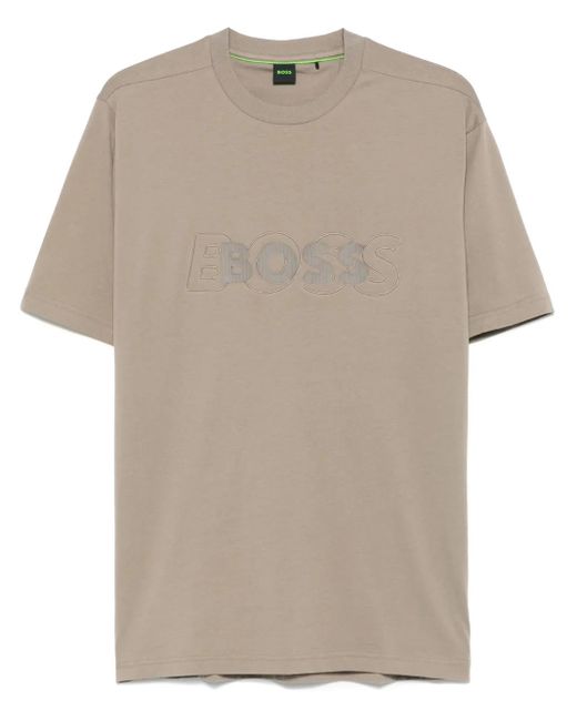 メンズ Boss ロゴ Tシャツ Natural