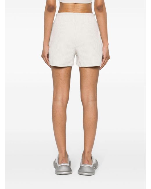 Nike White Chill Knit Ribbed Shorts