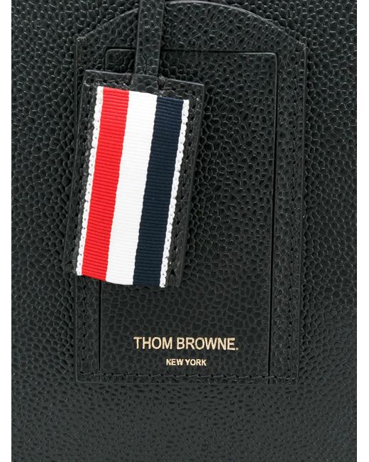 Thom Browne Black Pebble Grain Mr. Thom Bag