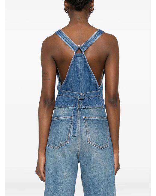 Sportmax Blue Dama Button-Up Top