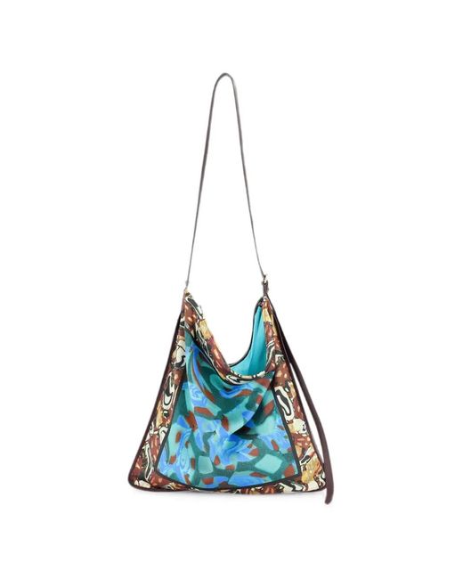 Dries Van Noten White Large Scarf Bag