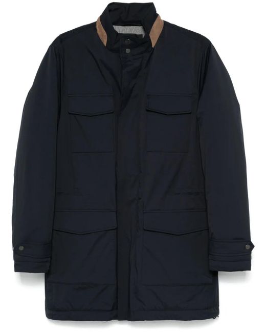 Kiton Blue Lightweight Padded Jacket for men
