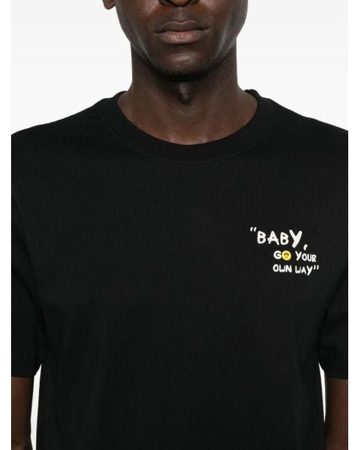 Barrow Black Graphic-Print T-Shirt
