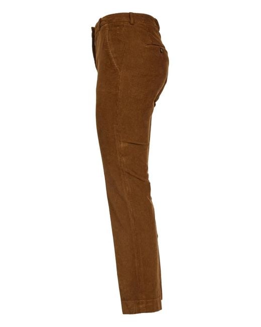 Incotex Brown Leyre Corduroy Trousers