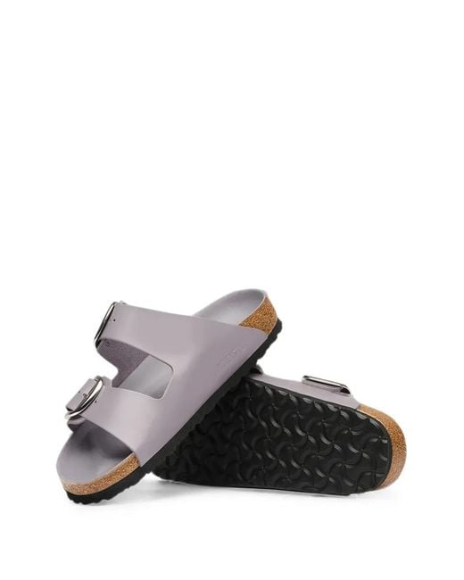 Birkenstock White Arizona Buckle Sandals