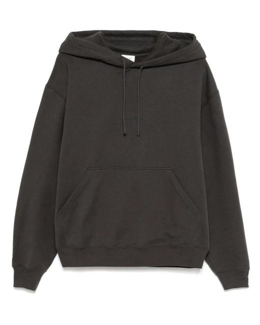 Saint Laurent Black Hoodie Logo for men
