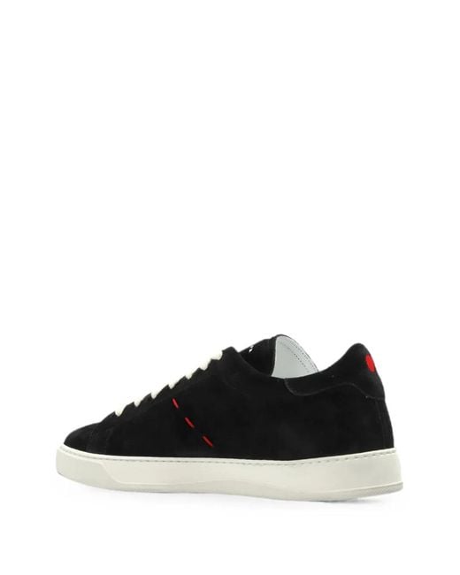 Kiton Black Suede Sneakers for men