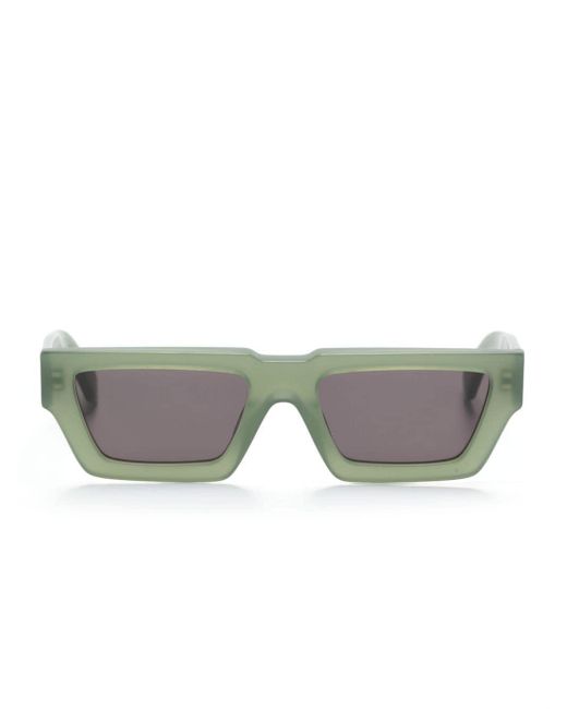 Off-White c/o Virgil Abloh Gray Manchester Rectangle-frame Sunglasses