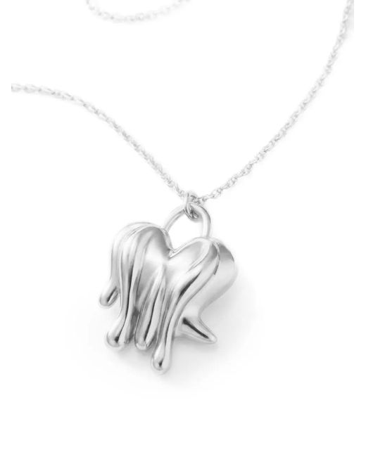 Yoj White Loff Pendant Necklace