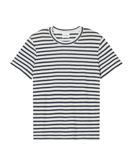 Closed ストライプ リネンtシャツ White