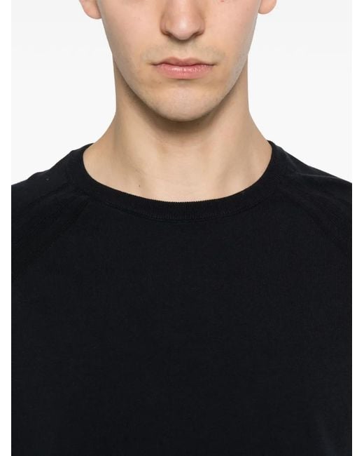 Jeordie's Black Raglan-Sleeve T-Shirt for men