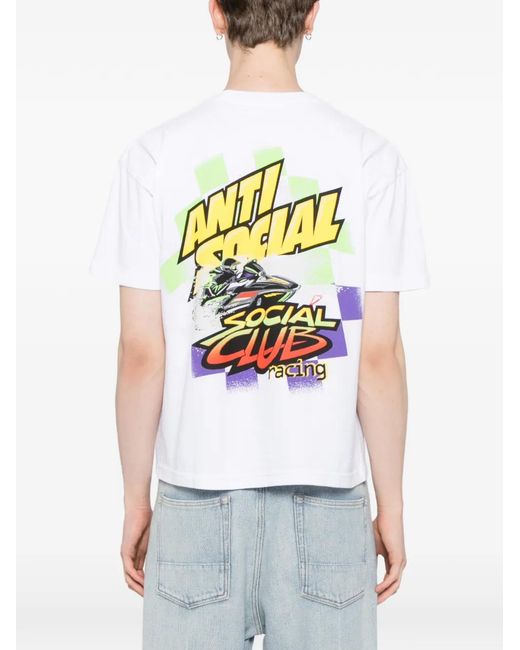 Camiseta Arctic Snowmobile ANTI SOCIAL SOCIAL CLUB de hombre de color White