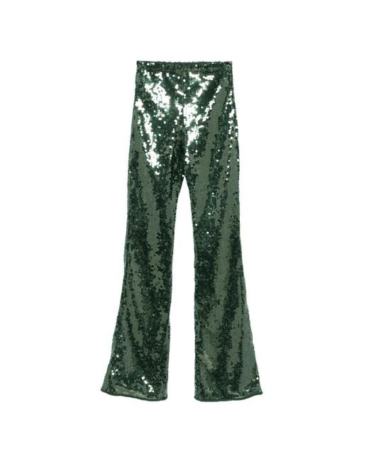 Oseree Broeken ,Groen ,Polyester Sequin Broeken in het Green