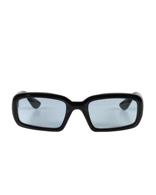 Port Tanger Black Mektoub Rectangle-Frame Sunglasses for men