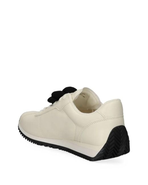 Michael Kors White Flower-Embellishment Sneakers