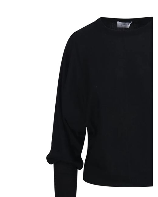 Nude Blue Balloon-Sleeve Sweater