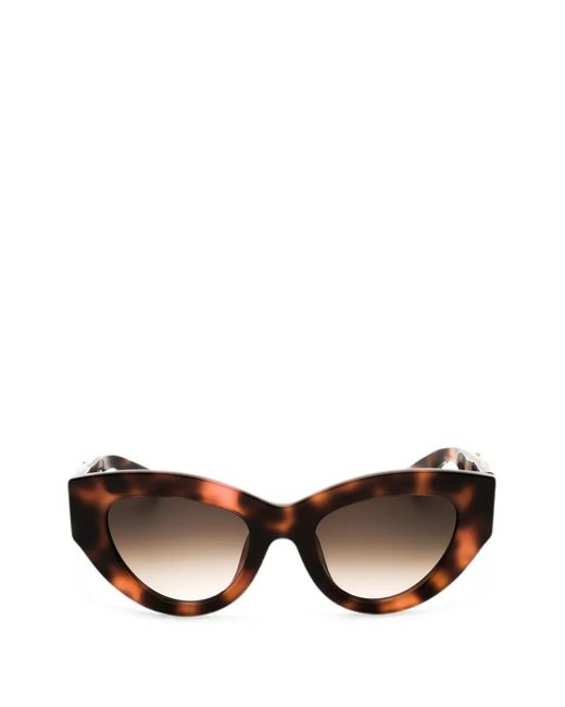 Roberto Cavalli Brown Cat-Eye-Frame Sunglasses