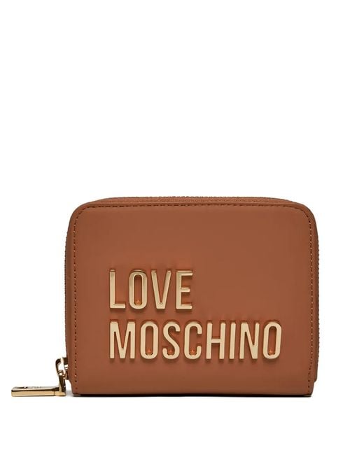 Love Moschino Brown Logo Wallet