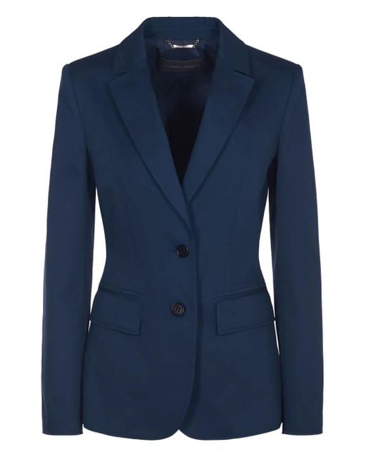 Alberta Ferretti Blue Tailored Blazer