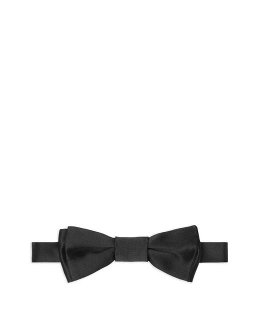 Versace White Silk-Satin Bow Tie for men