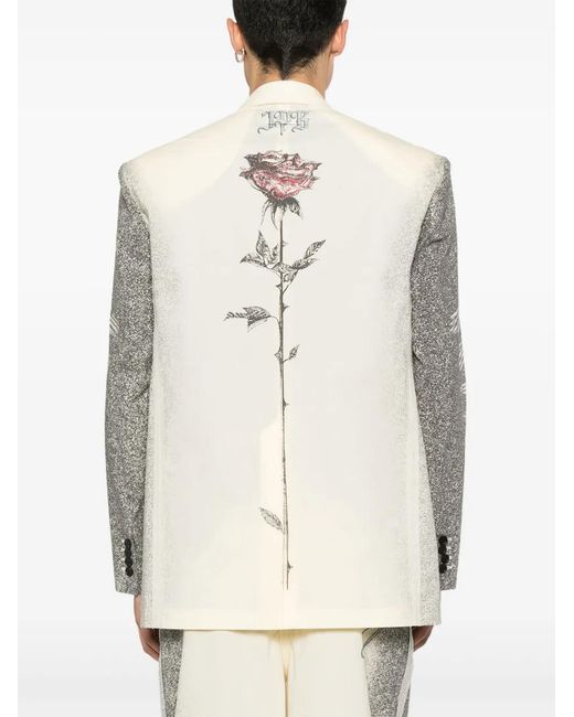 Jean Paul Gaultier Natural Multi-Tattoo Blazer