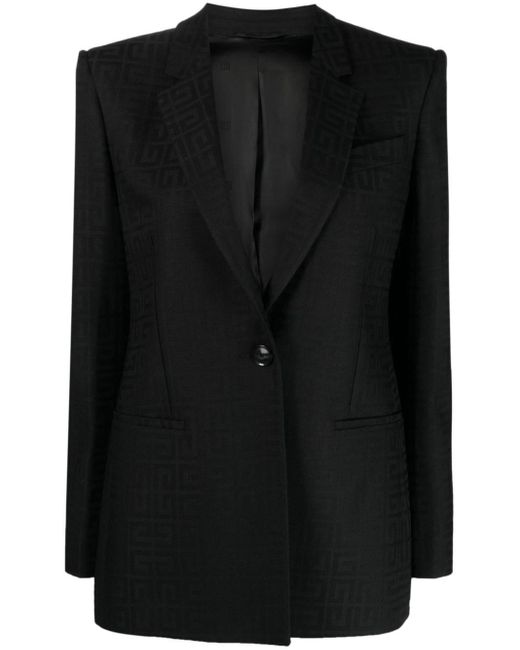 Blazer con motivo 4G en jacquard Givenchy de color Black