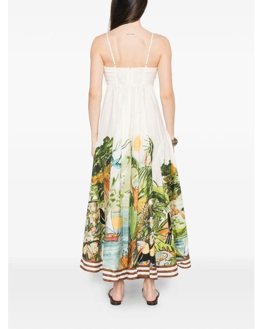 ALÉMAIS White X Mokshini Toucan Tango Maxi Dress