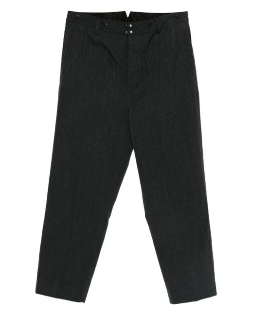 Visvim Black Pastoral Pinstripe Trousers for men