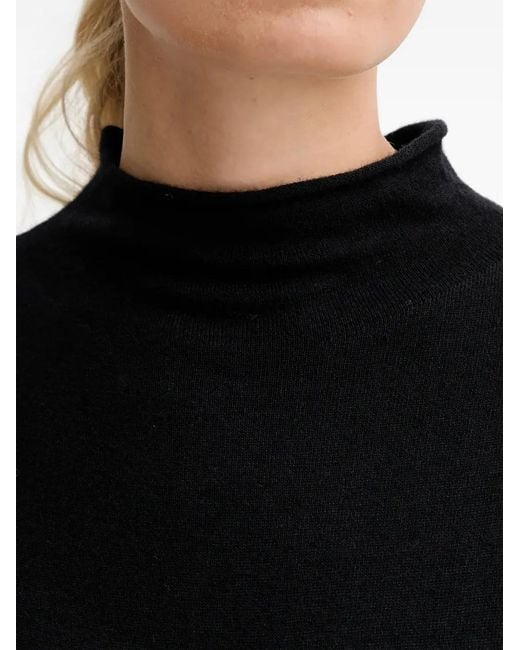 Marc O' Polo Black Mock-Neck Mini Dress