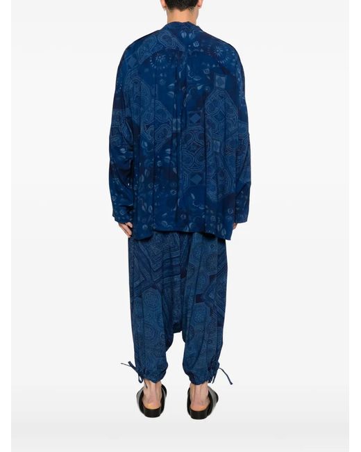 Veste Imprimée À Boutonnière Yohji Yamamoto pour homme en coloris Blue