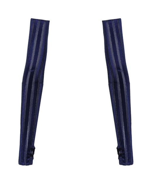 Amir Slama Blue X Astrid Striped Gloves
