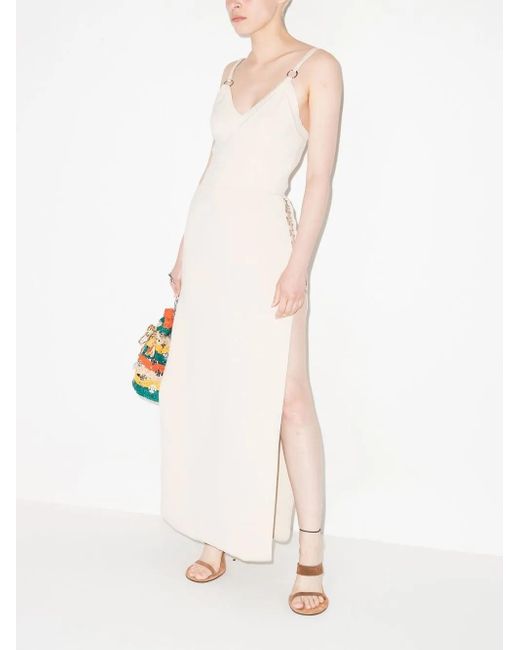 Rabanne White Cut Out-Detail Maxi Dress
