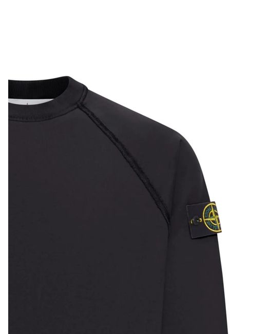 Stone Island Blue Raglan Sleeve Sweatshirt for men