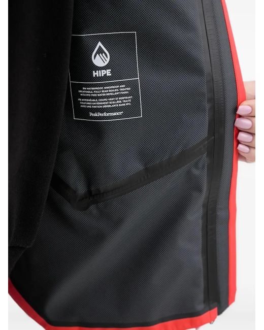 Peak Performance Red Zip-Front Panelled Gilet