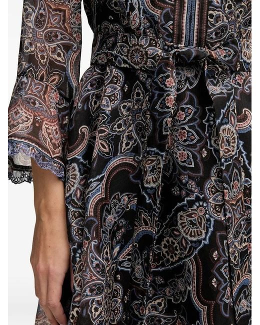 Hale Bob Gray Artemis V-Neck Mini Dress