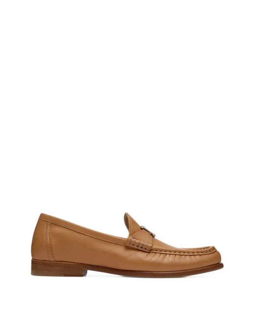 Lottusse Brown Lara Buckle Loafers