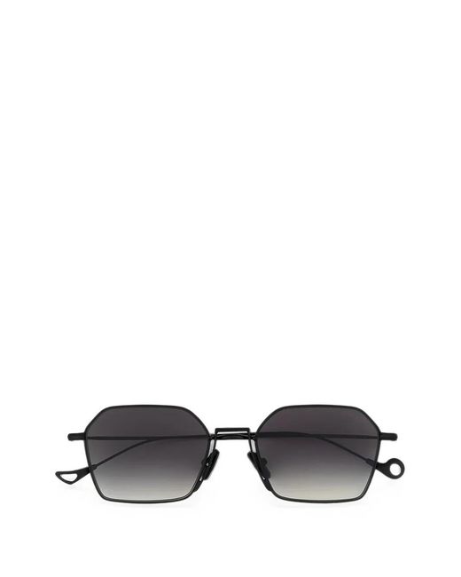 Eyepetizer Black Milano Geometric-Frame Sunglasses