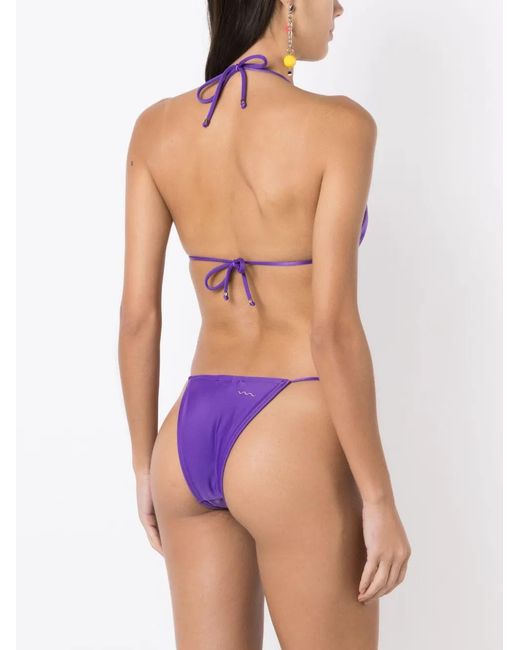 Amir Slama Purple Triangle-Cup Bikini