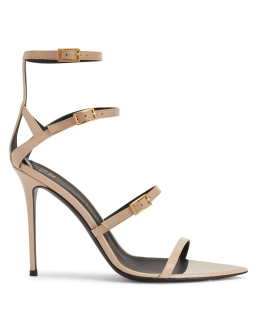 Giuseppe Zanotti Metallic 105Mm Intriigo Abely Sandals