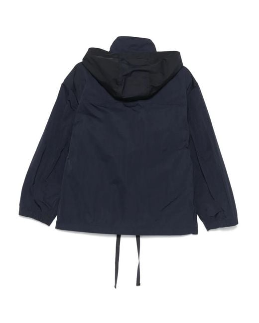Thom Browne Blue Hooded Jacket for men