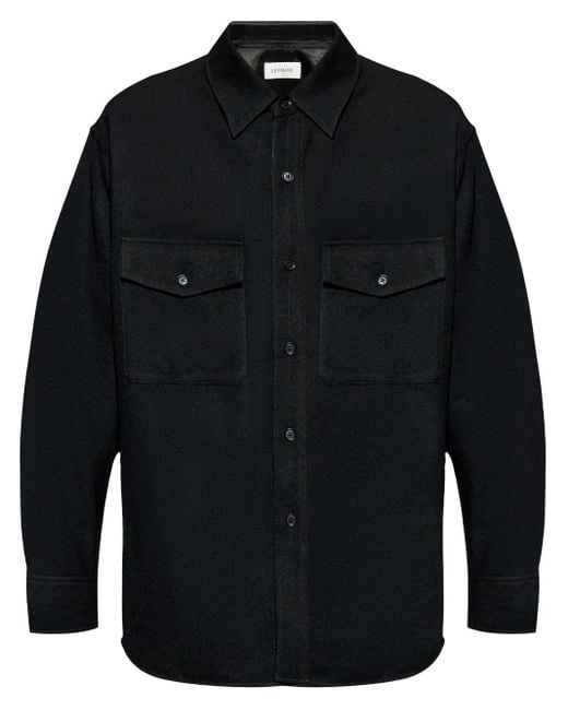 Lemaire Blue Long-Sleeved Buttoned Jacket for men