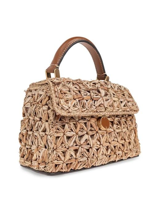 Cult Gaia Metallic Raffia Tote Bag