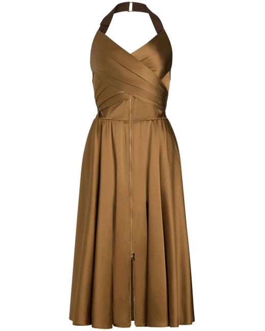 Patou Natural Midikleid aus Satin