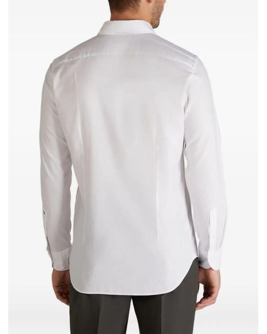 Glanshirt White Buttoned Shirt for men