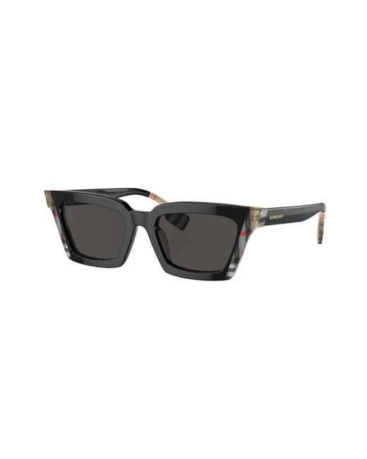 Burberry Black Briar Check-Print Sunglasses