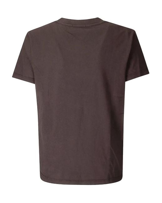 James Perse Brown Short-Sleeves Crew-Neck T-Shirt